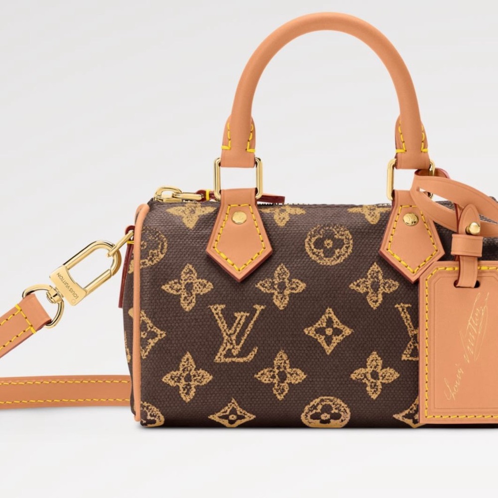 NIB Louis Vuitton 130 year Anniversary Monogram Brown Nano Speedy - Picture 6 of 10